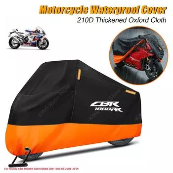 Водонепроницаемый чехол Honda для Honda CBR 1000RR CBR1000RR CBR 1000 RR 2004-2019 мотоциклетный чехол от пыли и дождя со светоотражающей полосой M оранжевый