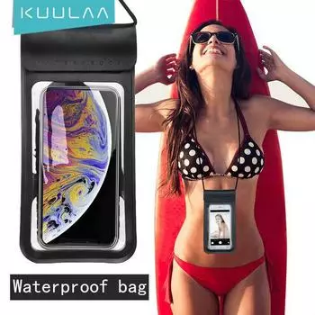Водонепроницаемый чехол Kuulaa для смартфона 200*150*5mm чёрный
