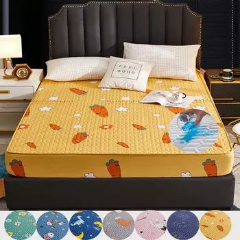 Водонепроницаемый чехол на кровать, одинарный утолщенный чехол от ночного недержания мочи, наматрасник Simmons, пылезащитный чехол, нескользящий 90*200cm