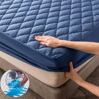 Водонепроницаемый чехол на кровать, стеганый наматрасник с тиснением, водонепроницаемая простыня, защита от клещей, наматрасник, покрывало (Нет наволочки) 90x200cm Only a Sheet