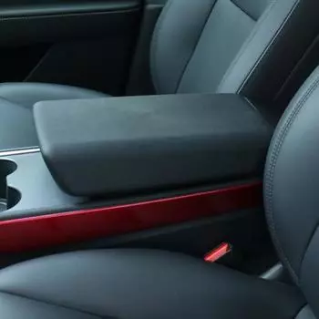 Водонепроницаемый чехол на подлокотник, мягкий материал TPE, устойчивый к царапинам, роскошный дизайн, чехол на подлокотник автомобиля для Tesla Model 3/Y чёрный