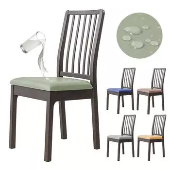 Водонепроницаемый чехол на подушку сиденья из искусственной кожи, анти-грязная кожаная ткань, эластичные чехлы на стулья, эластичный чехол для сиденья с защитой от царапин, для домашнего офиса 1 Piece