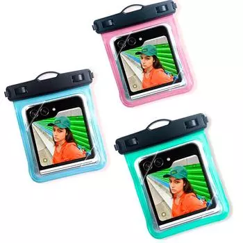 Водонепроницаемый чехол-сумка для Z Flip5 Flip4 Flip3 Flip6 Oppo Find N2 Vivo Xflip Motorola Razr 40Ultra Huawei Pocket2 S Zte Nubia Flip чёрный