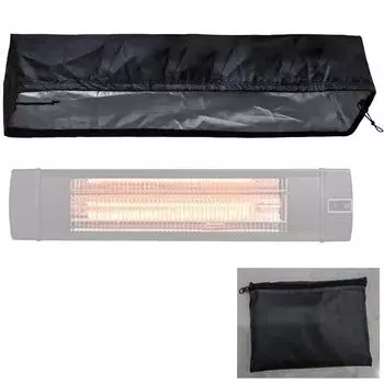 Водонепроницаемый черный настенный чехол для обогревателя патио, прямоугольный защитный чехол для инфракрасного обогревателя, чехол для обогревателя во дворе из ткани Оксфорд 420D 76x24x22cm белый