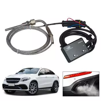 Водонепроницаемый цифровой измеритель выхлопных газов, внешний датчик температуры с датчиком, надежная поддержка данных для автомобильного мониторинга 1 красный