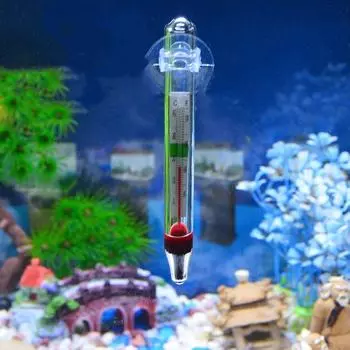 Водонепроницаемый датчик температуры воды прозрачный стеклянный термометр для аквариума прозрачный