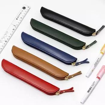 Водонепроницаемый деловой чехол для перьевой ручки, настольный органайзер ручной работы, пенал, чехол для ручки, высококачественный кожаный защитный чехол для ручки зелёный