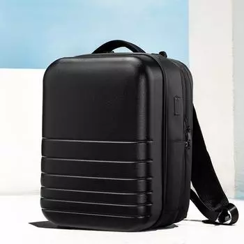Водонепроницаемый деловой рюкзак Yongsheng с защитой от кражи и жестким корпусом, с возможностью расширения большой емкости Minimalist чёрный