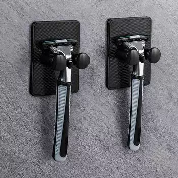 Водонепроницаемый держатель для бритвы, настенная стойка для бритвы, многофункциональная вешалка для бритвы, полка, органайзер для бритв, принадлежности для ванной комнаты белый