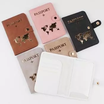 Водонепроницаемый держатель для паспорта, чехол для путешествий, PU кожаный кошелек для кредитных карт, симпатичная книжка для паспорта для женщин/мужчин, обложка для паспорта коричневый