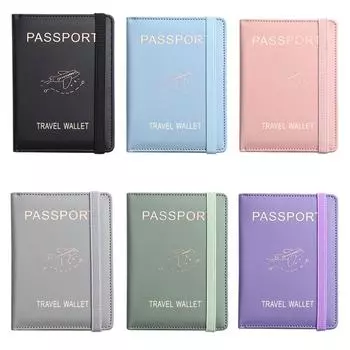Водонепроницаемый держатель для паспорта, чехол для путешествий, PU кожаный кошелек для кредитных карт, симпатичная книжка для паспорта для женщин/мужчин, обложка для паспорта розовый