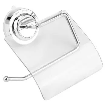 Водонепроницаемый держатель для туалетной бумаги на присоске для установки в ванной комнате отеля для хранения рулонов