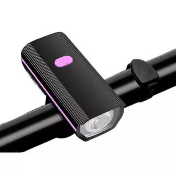 Водонепроницаемый динамик, гудок, велосипедный фонарь, зарядка через USB, передний фонарь для велосипеда, головной фонарь для горного велосипеда чёрный