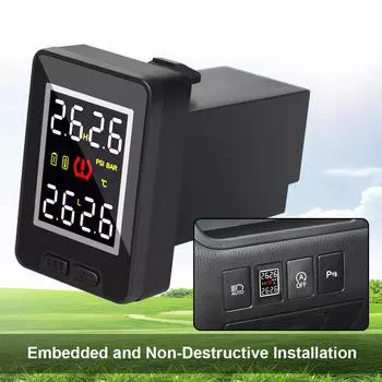 Водонепроницаемый для Toyota беспроводной автомобиль TPMS экономит топливо 4 шт. внешний / внутренний датчик система контроля давления в шинах