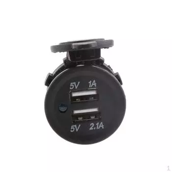 Водонепроницаемый двойной USB-адаптер для мотоцикла, розетка для мобильного телефона и планшета