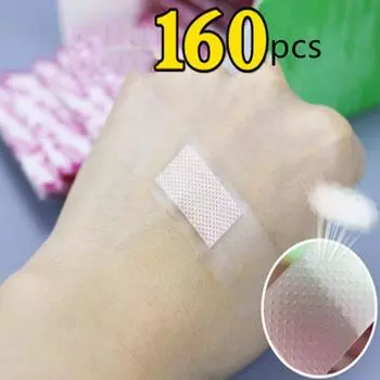 Водонепроницаемый дышащий кровоостанавливающий пластырь для ран, 160 шт., одноразовый медицинский клейкий бандаж, защитный сейф