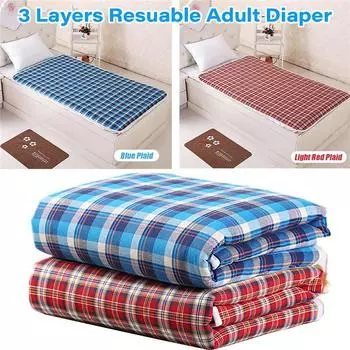 Водонепроницаемый дышащий моющийся герметичный подгузник для пожилых людей Подушка для кормления пожилых людей 70*90CM красный