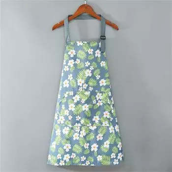 Водонепроницаемый фартук из грязевого полотенца, венок, кухонный фартук, подвесной шейный фартук One Size зелёный