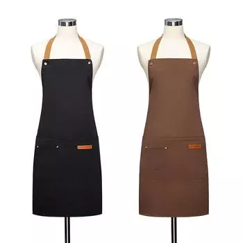 Водонепроницаемый фартук на шее для мужчин и женщин, кухонный фартук для салона, фартук для жарки, чистка ногтей, шарф, накидка для барбекю OneSize