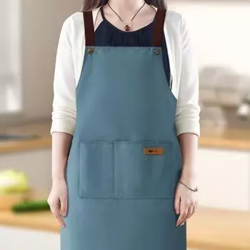 Водонепроницаемый фартук с большим карманом, маслостойкий, пыленепроницаемый, кухонный фартук с регулируемым ремешком, универсальный поварской фартук для мясников и маляров