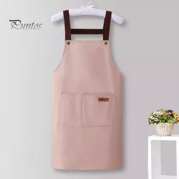 Водонепроницаемый фартук с большим карманом, маслостойкий, пыленепроницаемый, кухонный фартук с регулируемым ремешком, универсальный поварской фартук для мясников и маляров синий