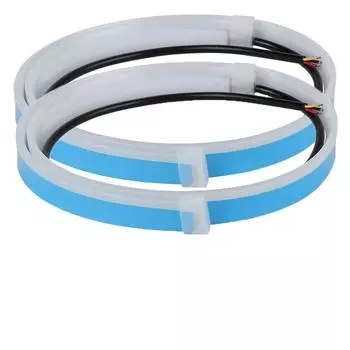 Водонепроницаемый гибкий 1 пара автомобильных светодиодных дневных ходовых огней для автомобиля, дневные ходовые огни, стоп-сигнал, поворотник, дневной ходовой свет 30cm