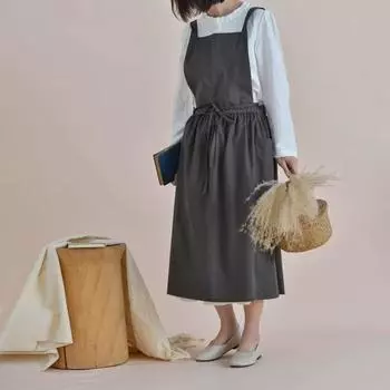 Водонепроницаемый хлопковый фартук, стильный и удобный дизайн, устойчивый к пятнам фартук, кухонные принадлежности, принадлежности для выпечки синий