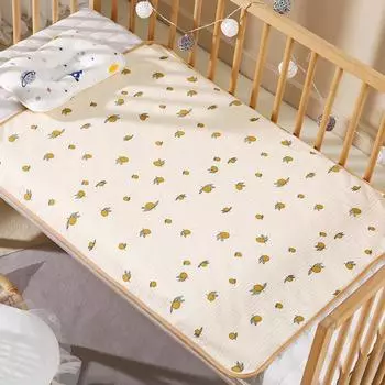 Водонепроницаемый хлопковый креповый детский подгузник - дышащая, моющаяся, антипропитывающая марля для новорожденных. 65x90 cm