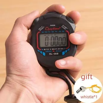 Водонепроницаемый хронометр, карманный секундомер, профессиональный цифровой спортивный секундомер, ЖК-таймер, секундомер, таймер