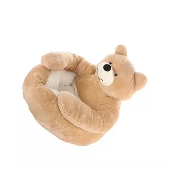 Водонепроницаемый и противоскользящий диван-кровать для домашних животных Bear Hug с мягкой тканью Hug Cat Sleeping Cat Sleeping Mat Bed For Dogs s (diameter 46cm)