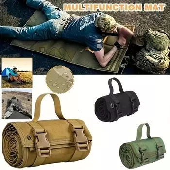 Водонепроницаемый и влагостойкий коврик 900D — идеально подходит для фотосъемки на открытом воздухе, полевых тренировок и кемпинга! чёрный