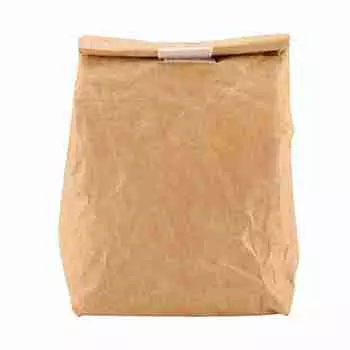 Водонепроницаемый изолированный ланч-бокс для хранения пикника Dupont бумажный пакет для детей, женщин и мужчин (коричневый)