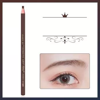 Водонепроницаемый карандаш для бровей, долговечная ручка, устойчивая к размазыванию, вращающаяся кисть для бровей, инструмент для макияжа глаз коричневый