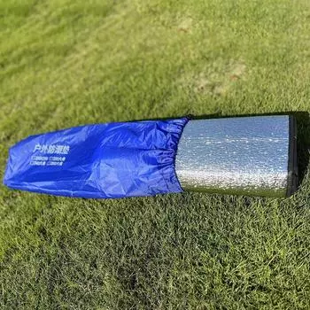 Водонепроницаемый кемпинговый спальный коврик из алюминиевой фольги, складной пляжный коврик для улицы