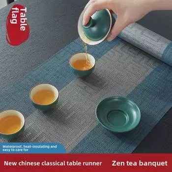 Водонепроницаемый китайский коврик для чая Дзен и поднос 30x45cm Placemat