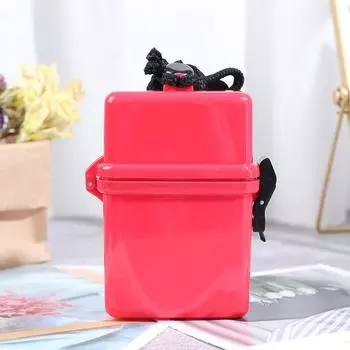 Водонепроницаемый контейнер для дайвинга, чехол и веревка, держатели для карточек, лицензионные ключи, водонепроницаемый сухой бокс красный