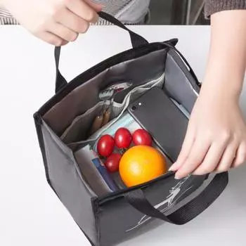 Водонепроницаемый контейнер для обеда, карманный дизайн, изолированная сумка, долговечная, ультра-толстая B