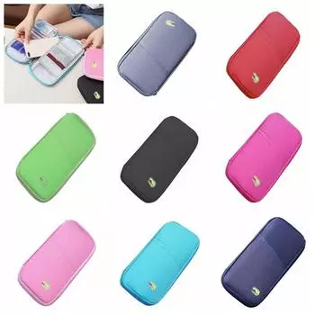 Водонепроницаемый кошелек для паспорта Оксфордская сумка для хранения на молнии Холщовый кошелек Кошелек для путешествий