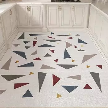 Водонепроницаемый ковер кухонный домашний коврик для пола украшения масляный ПВХ коврик входная дверь коврик нескользящий балконный коврик Tapete De Cocina 50x80cm