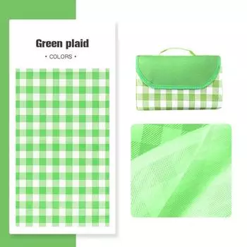 Водонепроницаемый коврик для пикника, портативное одеяло для кемпинга, уличный пляжный коврик Green-100x150cm