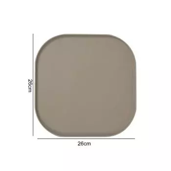 Водонепроницаемый коврик для питомца, предотвращающий проливы, подложка под миску для кошки, коврик для кормления собаки, предотвращающий переливание еды и воды S кофейный