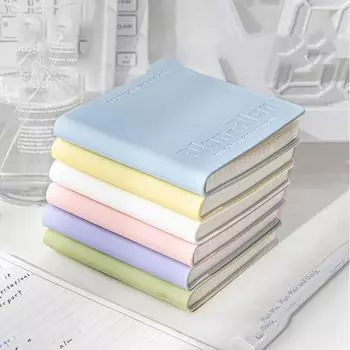 Водонепроницаемый кожаный блокнот с квадратным мини-журналом, креативный карманный блокнот для школы зелёный