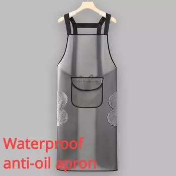 Водонепроницаемый, маслостойкий, экологически чистый фартук без запаха, кухонный, домашний, рабочий, модный, расширенный фартук, рабочая одежда. 75cm