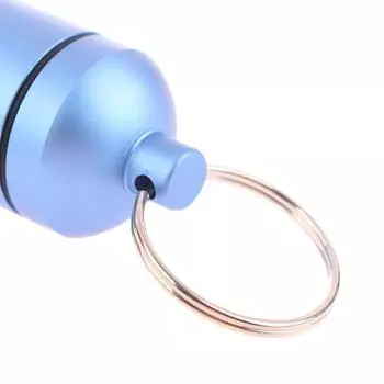 Водонепроницаемый металлический брелок для улицы, портативная бутылочка с лекарствами, первая помощь