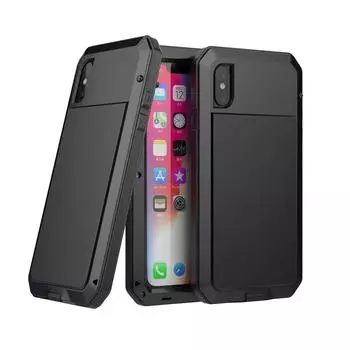 Водонепроницаемый металлический чехол Anti-Drop для iPhone 12 Pro Max IPHONE5G/S/SE серебряный