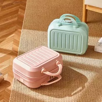 Водонепроницаемый мини-кейс для косметики: Портативная дорожная сумка с застежкой-молнией - крепится к багажу, модная сумка для косметических аксессуаров высшего качества чёрный