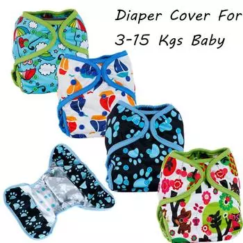 Водонепроницаемый многоразовый детский тканевый подгузник одного размера