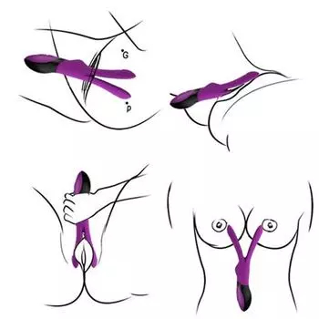 Водонепроницаемый многоскоростной многофункциональный вибрационный секс-игрушка с двумя двигателями, вибратор-кролик, массажер для точки G