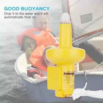 Водонепроницаемый морской светодиодный стробоскопический светильник, индикатор положения, аварийный световой сигнал безопасности, срок службы на всю жизнь жёлтый