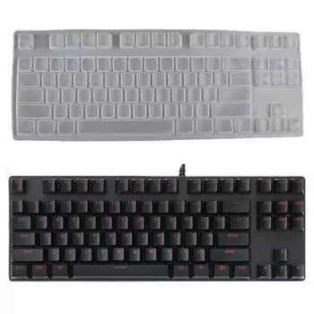 Водонепроницаемый мягкий силиконовый чехол для клавиатуры Защитная пленка для Rapoo V500Pro 87 клавиш Механическая беспроводная Bluetooth-клавиатура